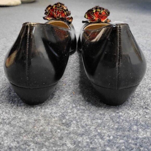 New - Salvatore Ferragamo Vintage Black Pumps Women Size 6.5 - Picture 9 of 16